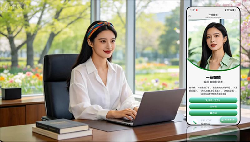 编剧、作家的电子名片二维码如何制作？简简单单