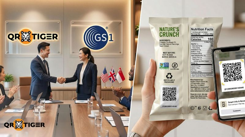 QR TIGER 正式成为美国、英国及新加坡 GS1 国际编码组织官方合作伙伴