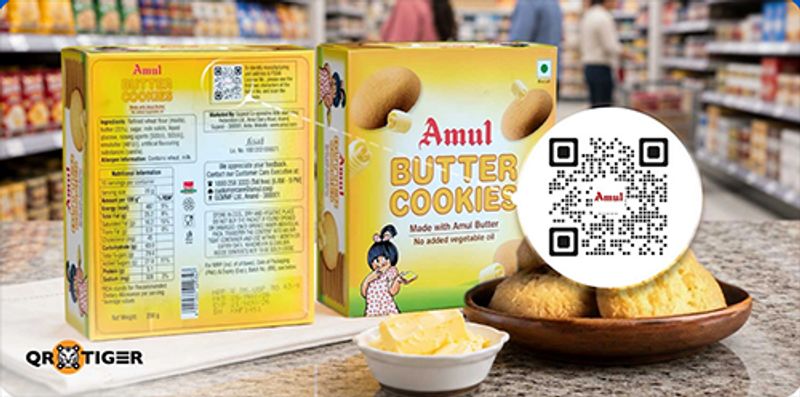 QR Tiger 品牌用户案例分享:Amul包装上的二维码如何提升食品透明度?